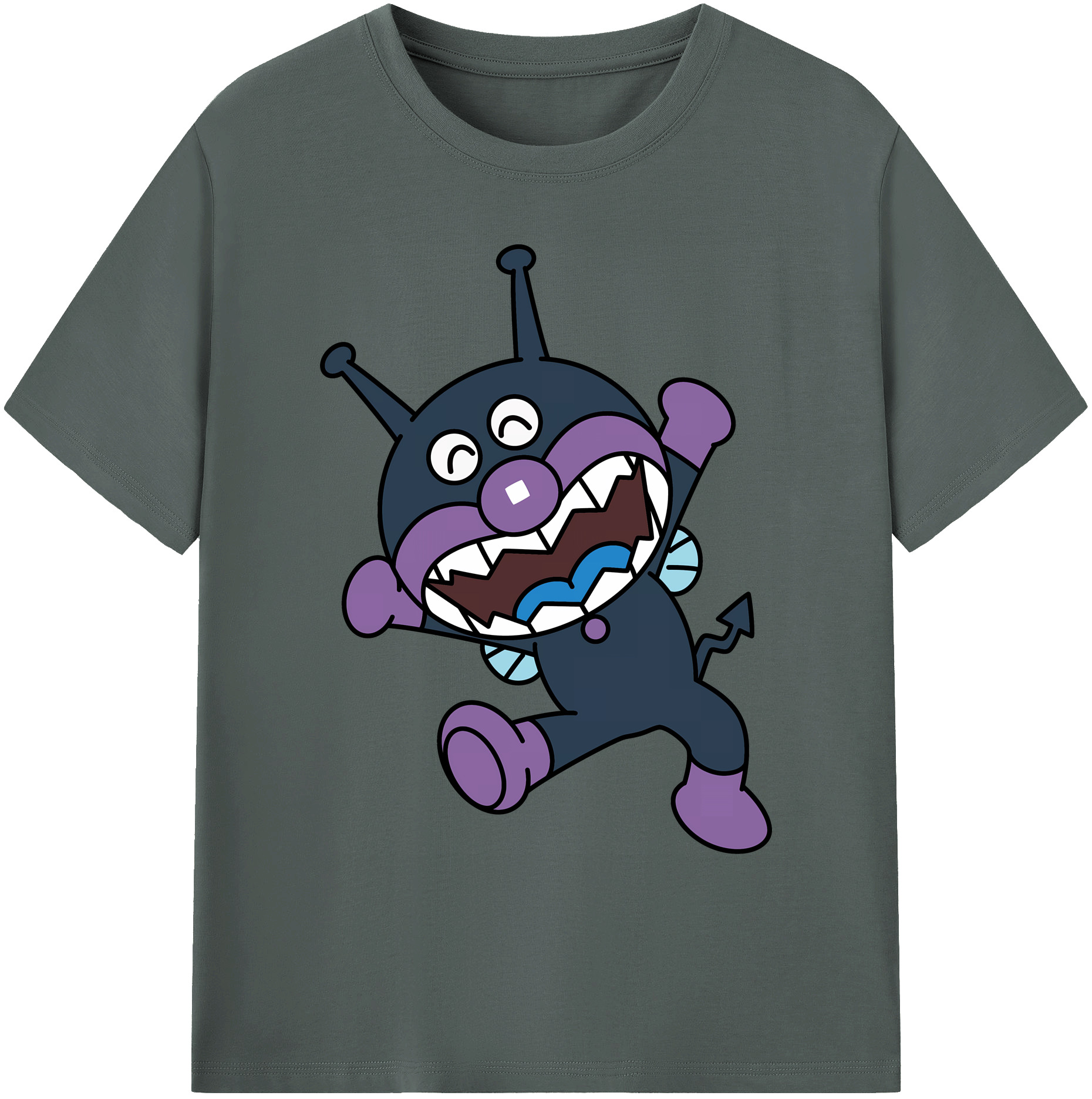 （画像用） アンパンマン Anpanman 綿100％ メンズ半袖Tシャツ｜肌触りやわらか＆通気性